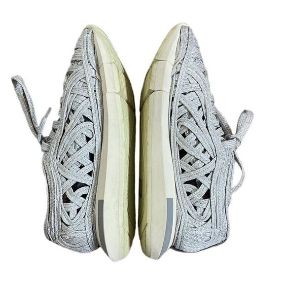 MANUEL‎ BARCELO SILVER METALLIC WOMEN'S SNEAKERS SIZE 8/38 - Picture 6 of 10